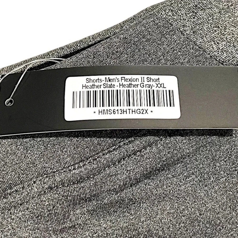 NWT Hylete Flexion II Men's XXL Heather‎ Gray Athletic Training Shorts